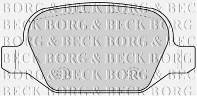 BORG & BECK bbp1776 -  Комплект тормозных колодок, дисковый тормоз